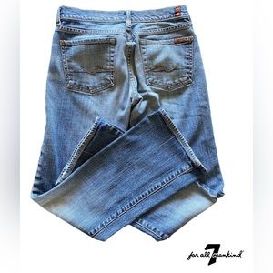 7 For All Mankind Light Blue Boot Cut Jeans